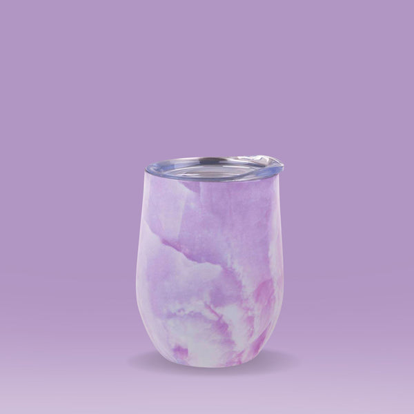 Insulated Wine Tumbler Lilac Marble 330ml Insulated Tumbler Oasis 