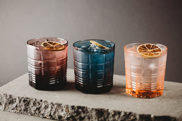 Coloured Cocktail Glasses
