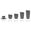 Huskee Charcoal Cup 470ml- Set of 4