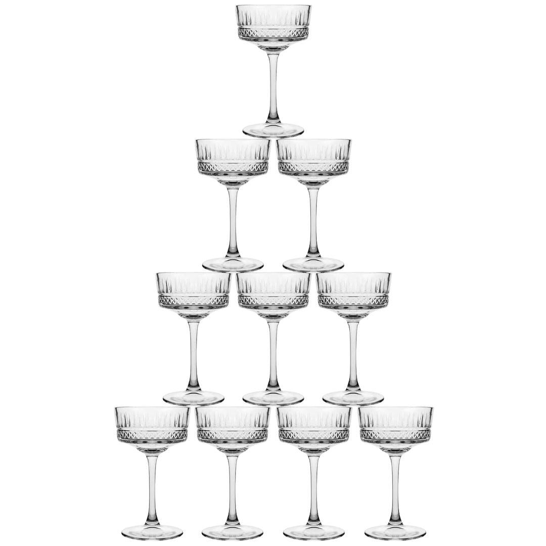 Pasabahce Elysia Coupe Champagne Tower GLASSWARE RCR 