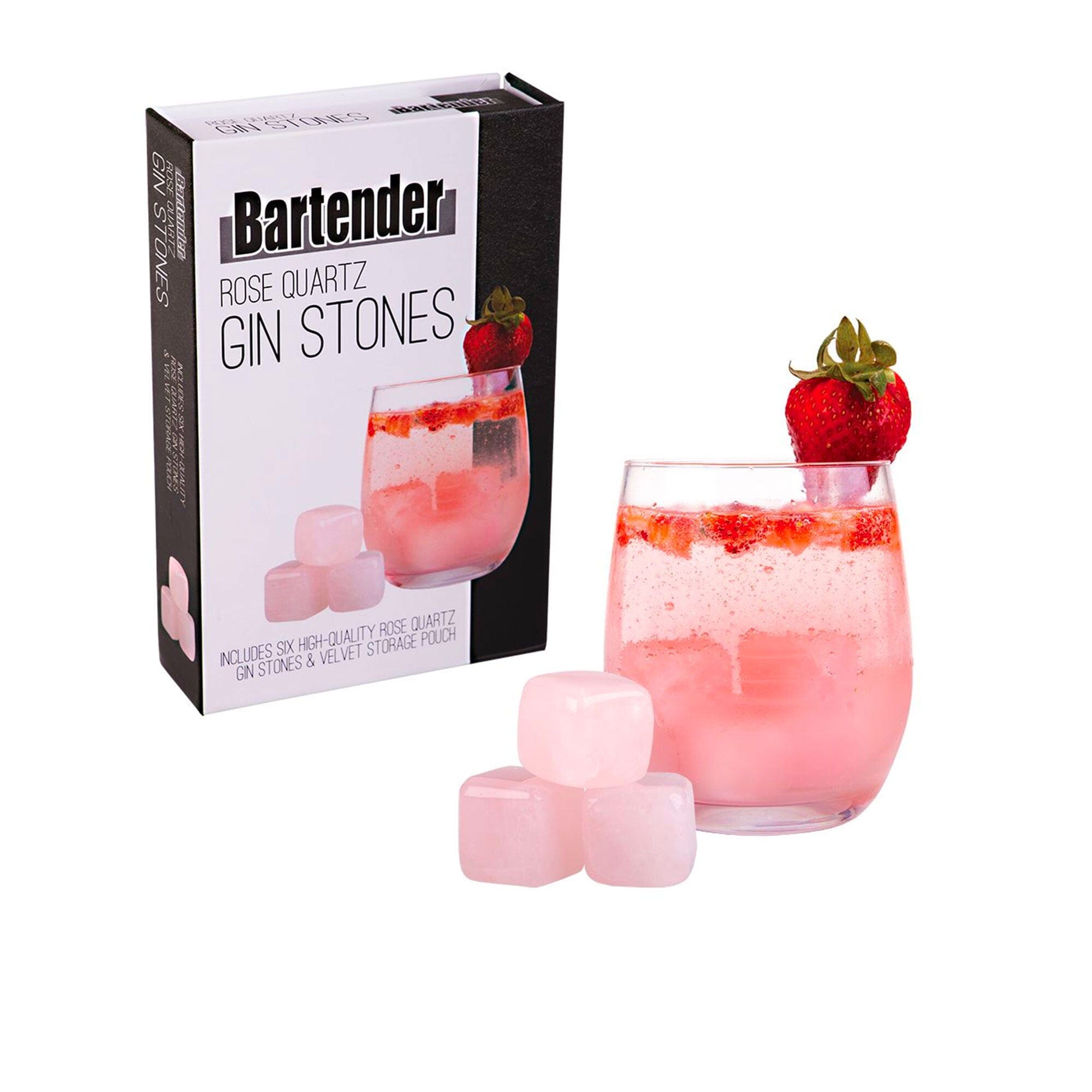 Rose Quartz Gin Stones Gift Set D-STILL 