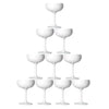 Unbreakable White Coupe Champagne Tower Drinkware D-STILL Drinkware 
