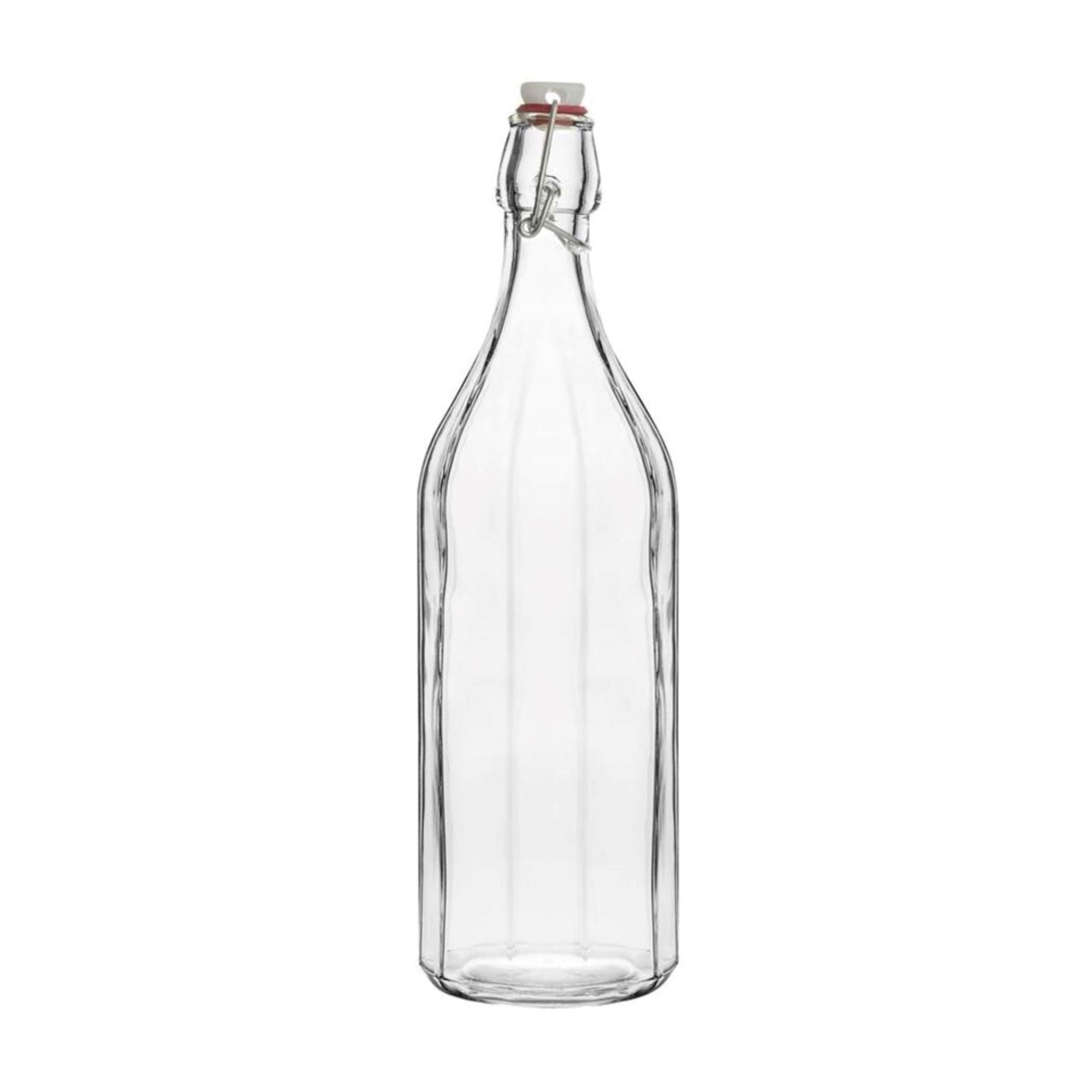1L Round Glass Bottle with Lid Drinkware D-STILL Drinkware 