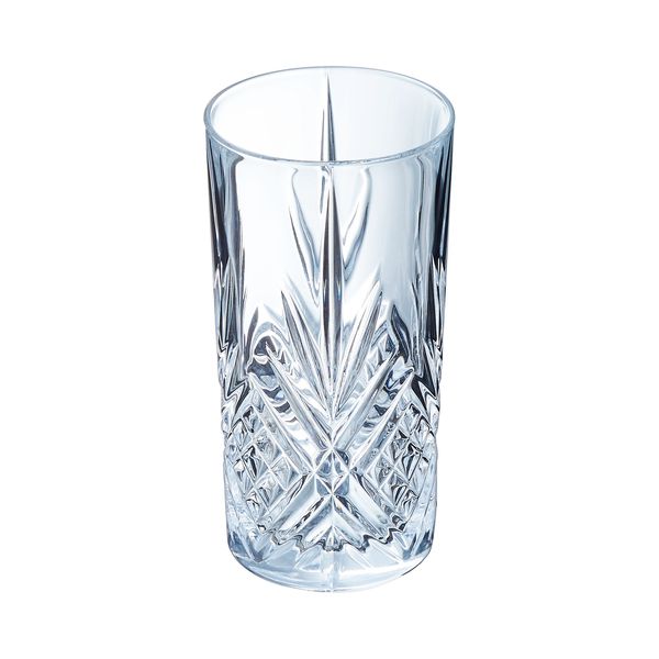 Arcoroc Broadway Cut Crystal Highball Tumbler Glasses 380ml - Set of 6 Highball Glass Broadway 