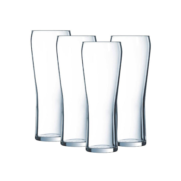 Arcoroc Edge Beer Glasses 285ml - Set of 4 Beer Glasses Arcoroc 