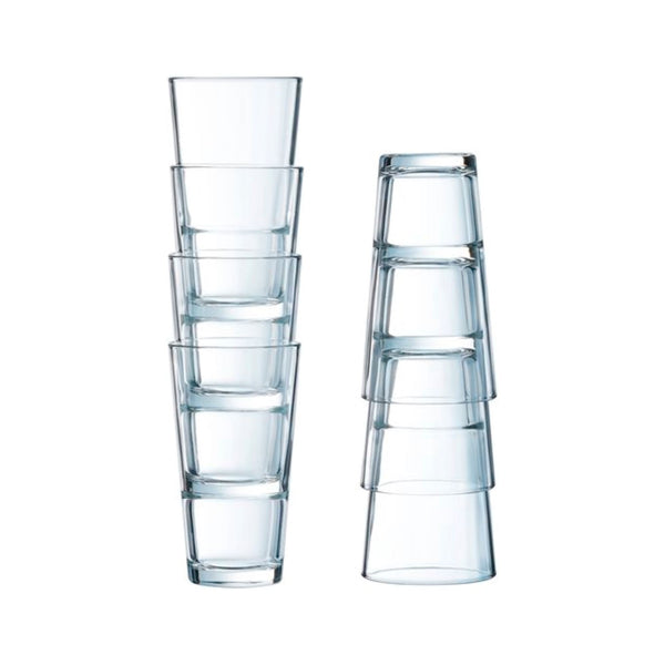 Arcoroc Stack Up Highball Glasses 350ml - Set of 6 Highball Glass D-STILL Drinkware 