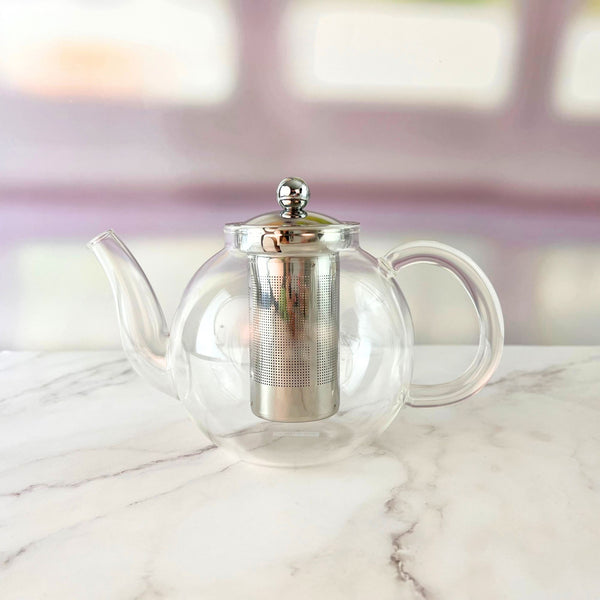Athena Lexi Glass Teapot with Infuser 600ml Glassware Trenton 