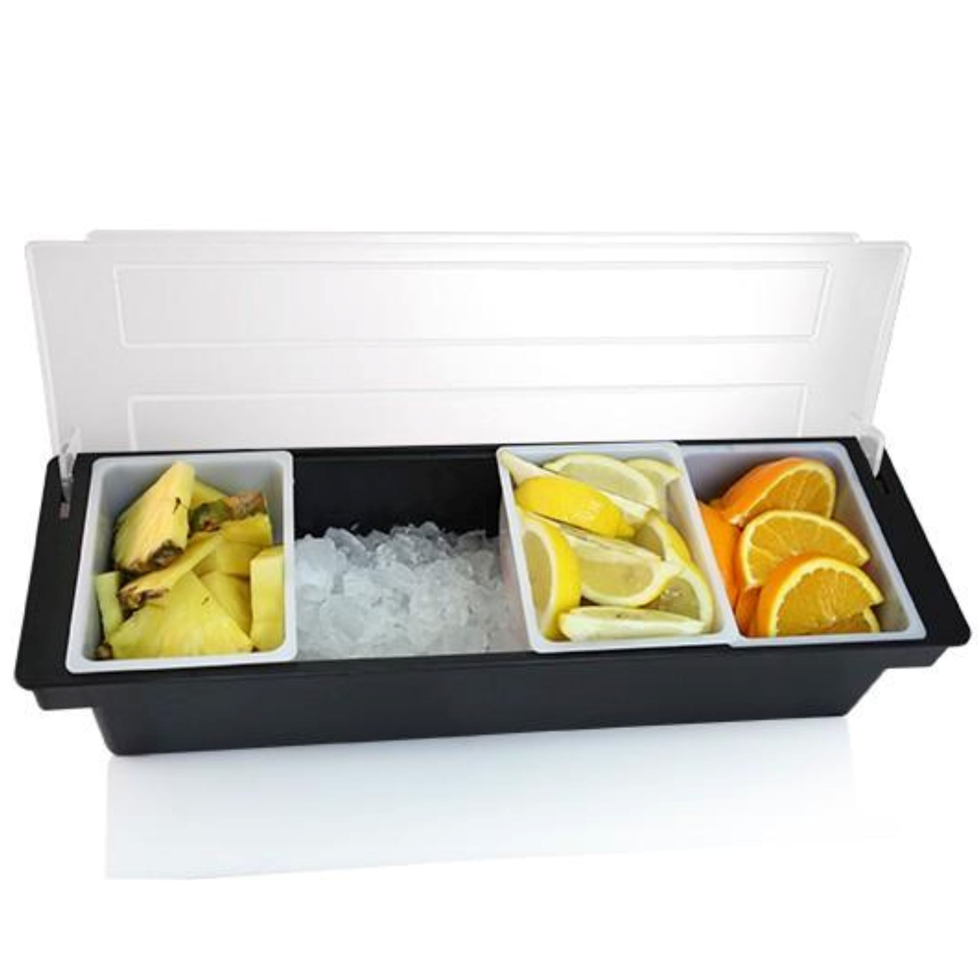 Bar Caddy Condiment Holder with Ice Compartment Cocktail Shakers & Tools Barwareforthehome 