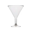 Biodegradable Plastic Martini Cocktail Glasses 220ml - Set of 100 Disposable Cups ROMAX 