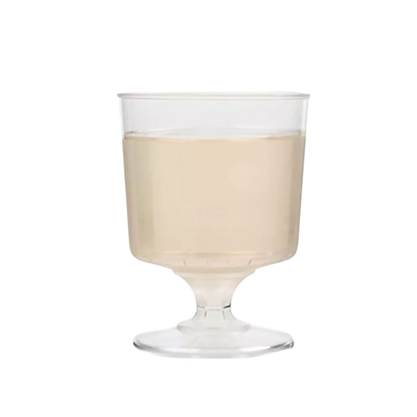 Biodegradable Plastic Wine Goblets 185ml - Set of 500 Disposable Cups Romax 