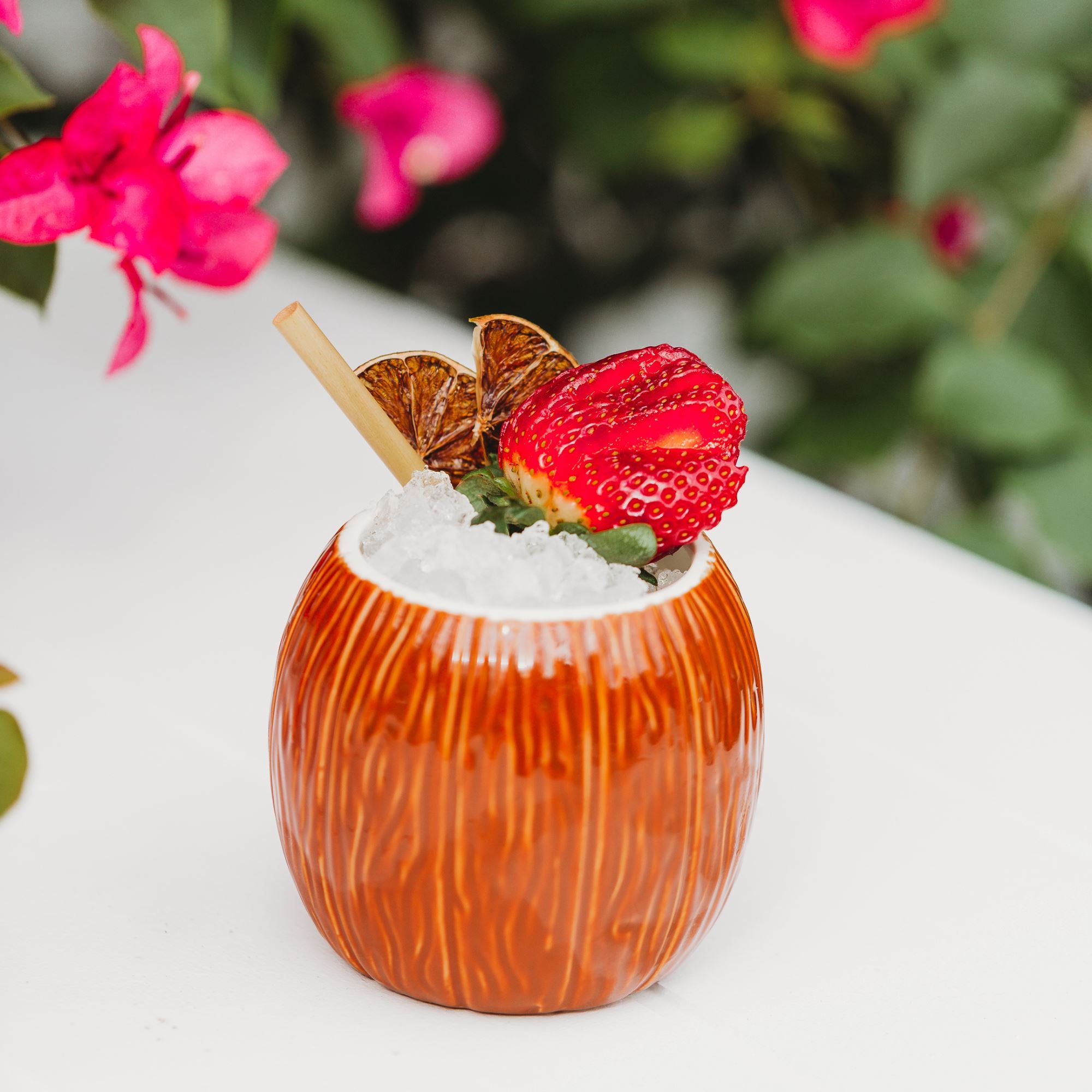 Ceramic Coconut Tiki Mug 500ml Drinkware D-STILL Drinkware 