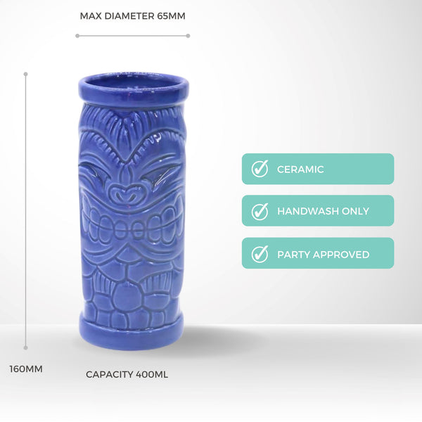 Ceramic Lanai Tiki Mug 400ml Drinkware Barwareforthehome 