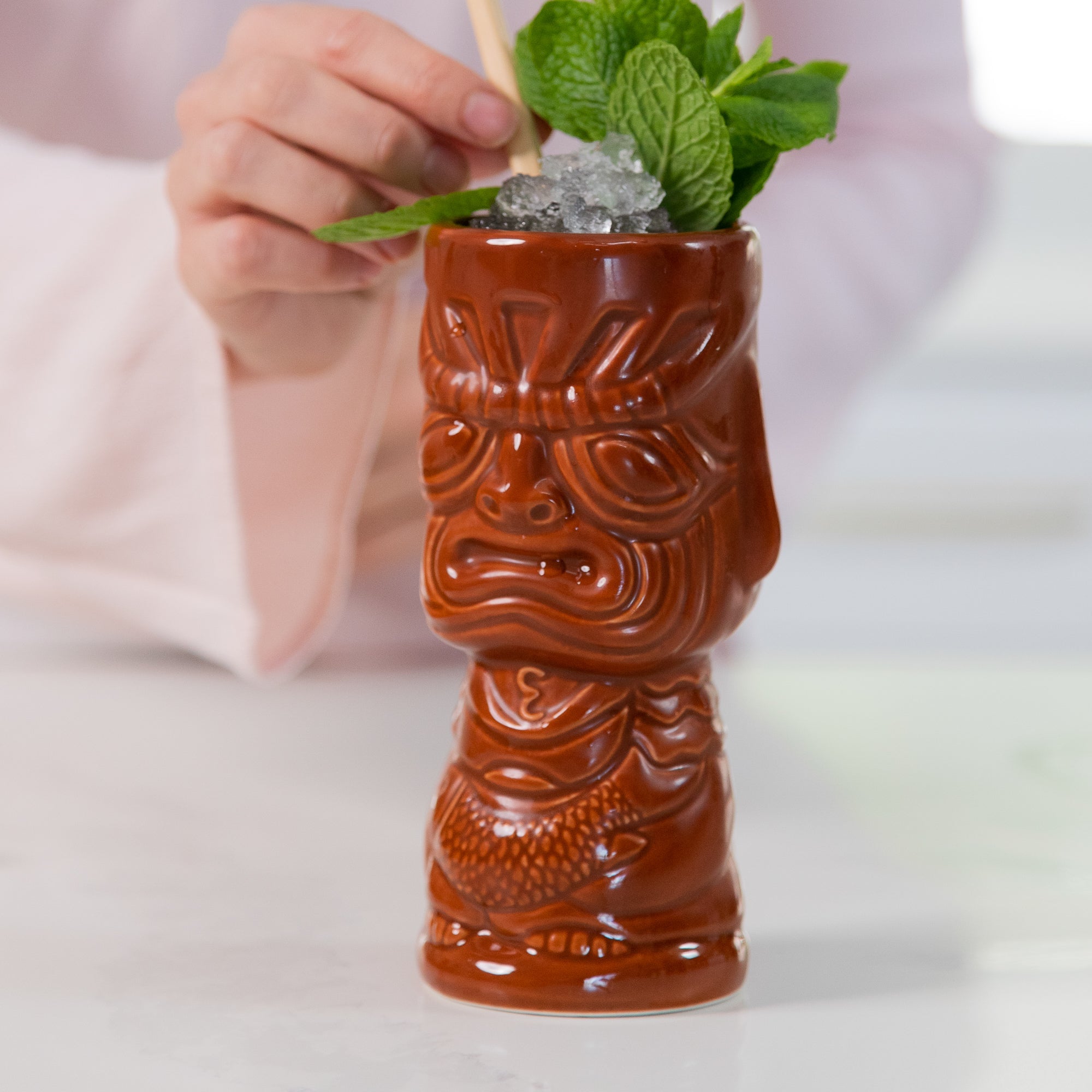 Ceramic Molokai Tiki Mug 380ml Cocktail Glass D-STILL Drinkware 