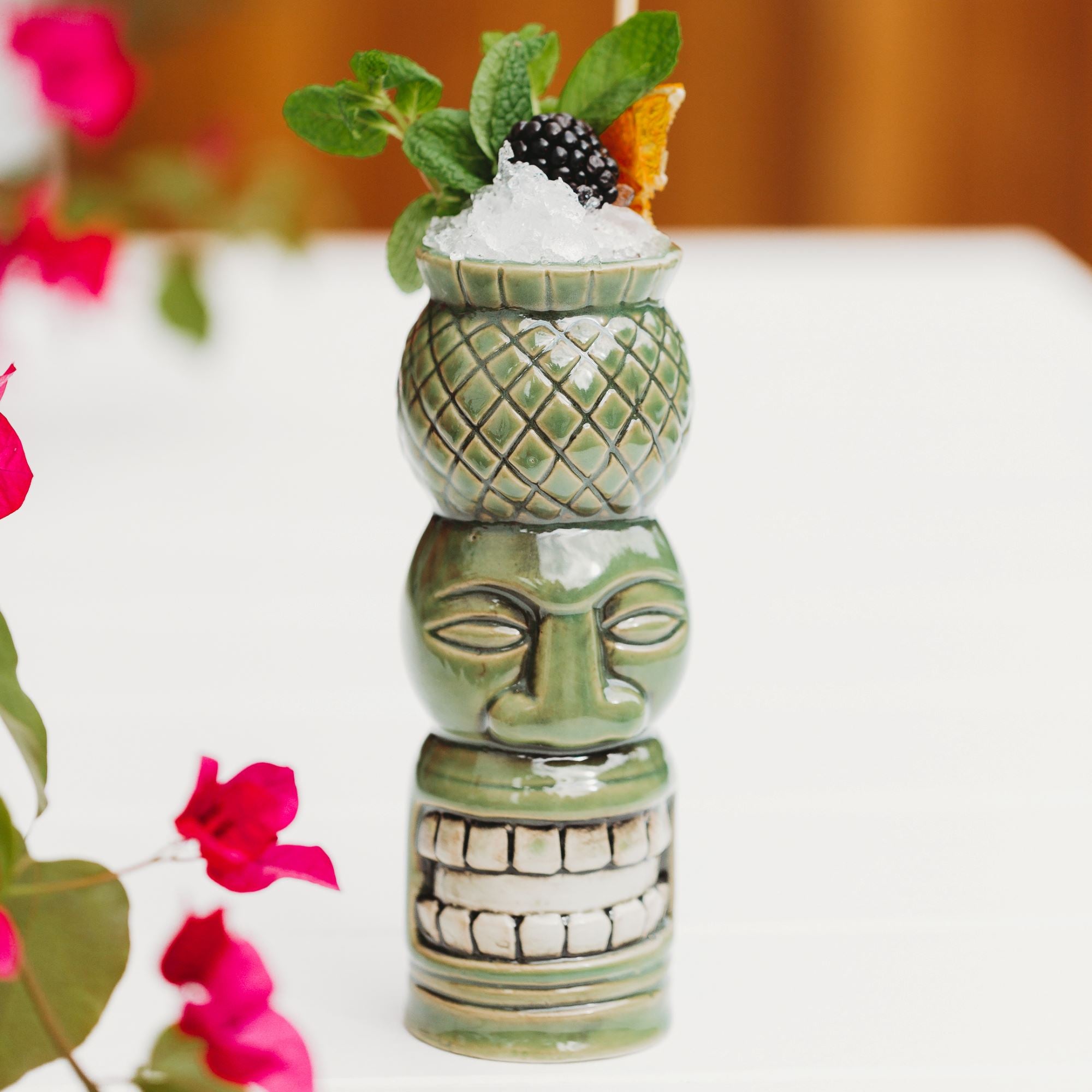Ceramic Pineapple Head Tiki Mug 540ml Cocktail Glass D-Still Drinkware 
