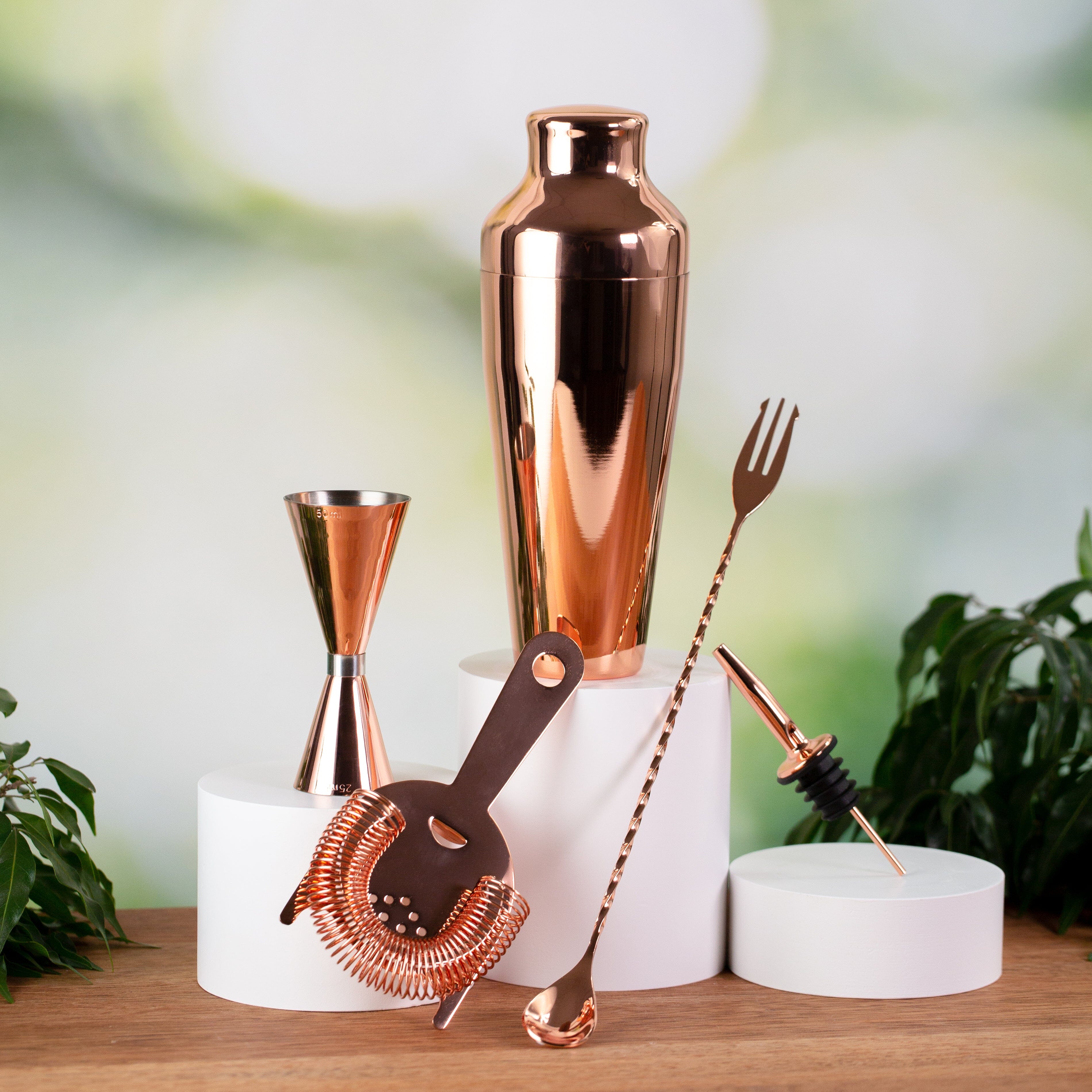 Copper 5-Piece Cocktail Kit Gift Set Cocktail & Barware Tool Sets D-STILL Drinkware 