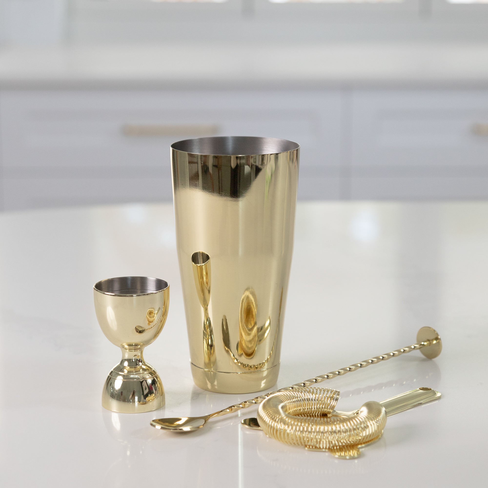 Gold French Cocktail Shaker D-STILL Drinkware 