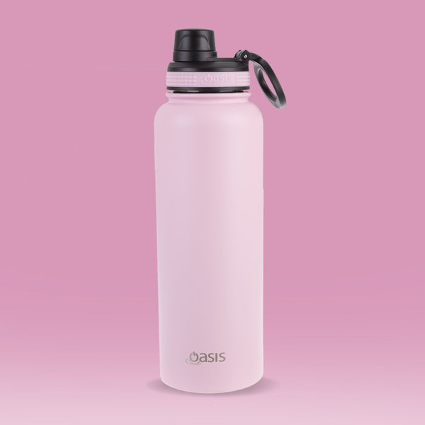 Insulated Challenger Carnation Pink Water Bottle 1.1 Litre Water Bottles Oasis 