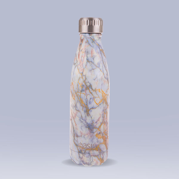 Insulated Drink Bottle Gold Quartz 500ml Insulated Water Bottle Oasis 