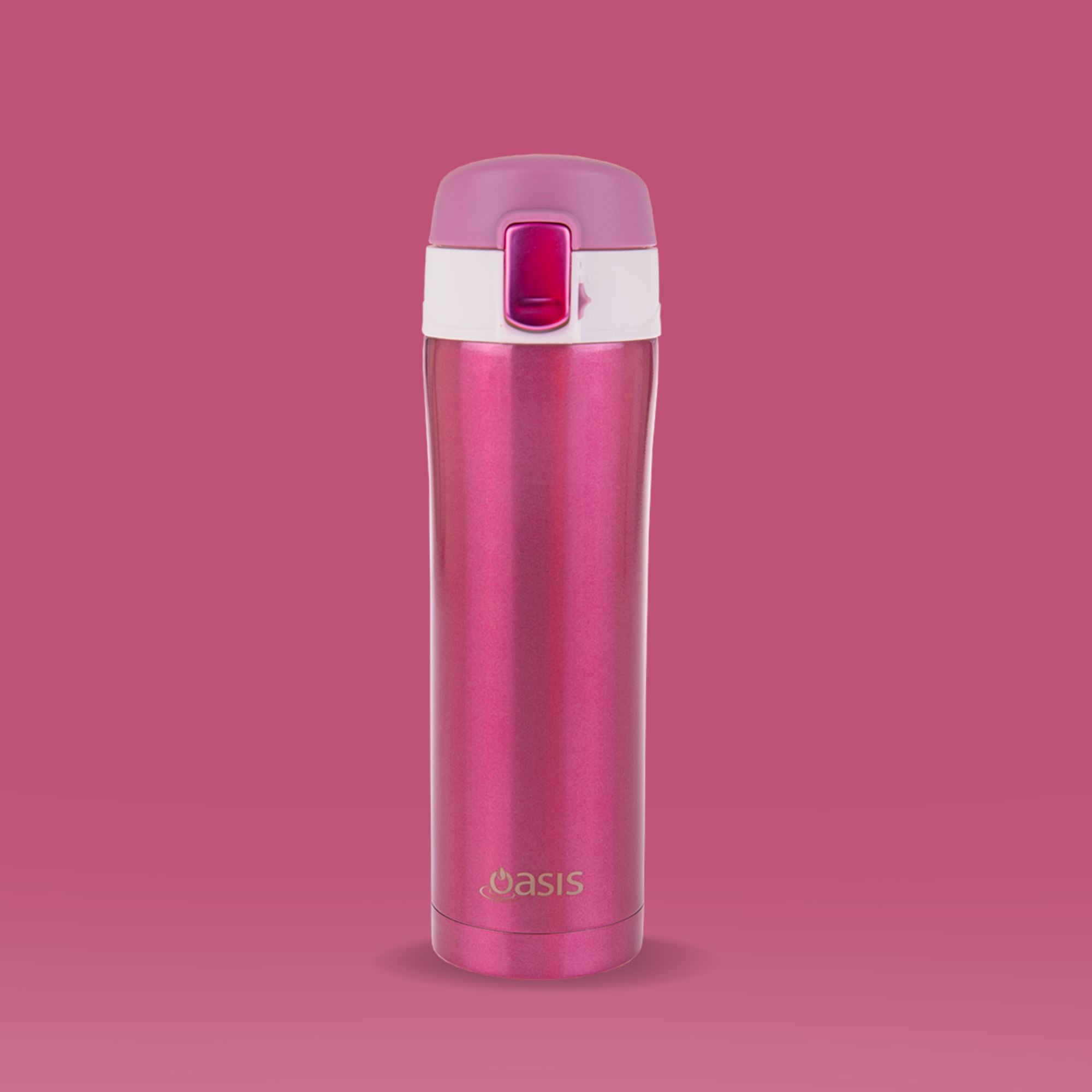Insulated Flask Blush Pink 450ml Insulated Water Bottle Oasis 