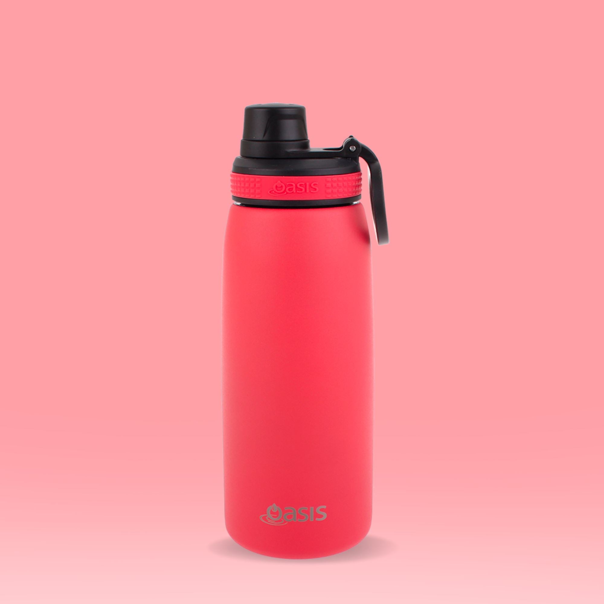 Insulated Sports Bottle Coral Red 780ml Drinkware Oasis 