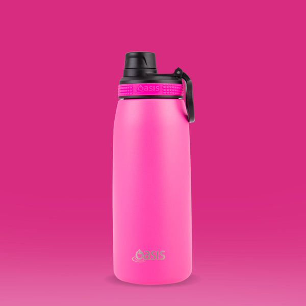 Insulated Sports Bottle Neon Pink 780ml Water Bottles Oasis 