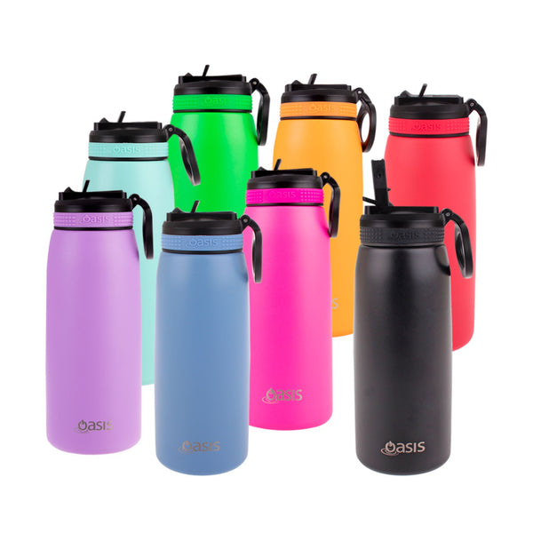 Insulated Sports Sipper Bottle Fuchsia Pink 780ml Insulated Water Bottle Oasis 