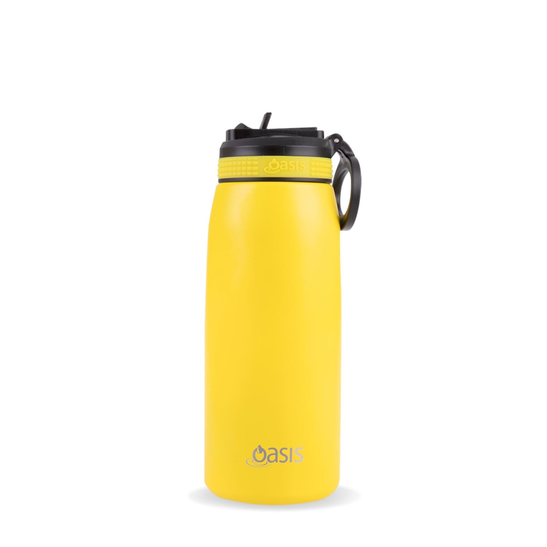Insulated Sports Sipper Bottle Neon Yellow 780ml Insulated Water Bottle Oasis 