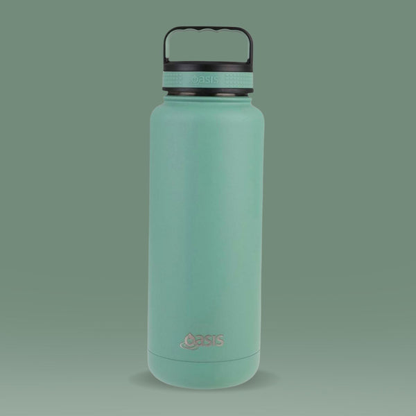 Insulated Titan Sage Green Water Bottle 1.2 Litre Insulated Water Bottle Oasis 