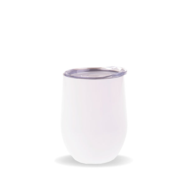 Insulated Wine Tumbler White 330ml Insulated Wine Glass Oasis 