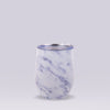 Insulated Wine Tumbler White Marble 330ml Insulated Wine Glass Oasis 