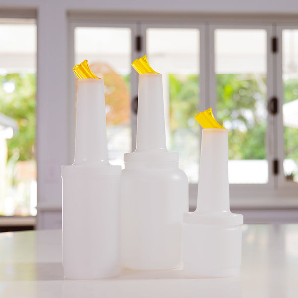 Juice Pourer with Yellow Cap - 500ml Cocktail Shakers & Tools D-STILL Drinkware 