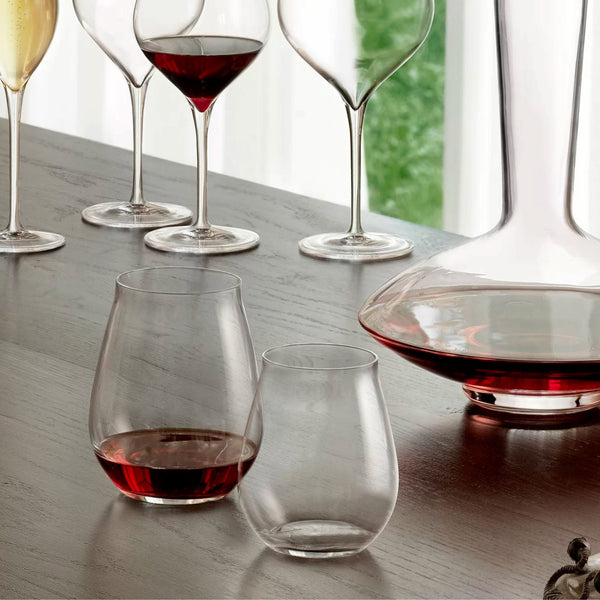 Luigi Bormioli Vinea Stemless Wine Glasses 430ml - Set of 6 Wine Glasses D-STILL 