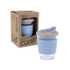 Oasis Borosilicate Blue Eco Coffee Glass Cup 340ml Travel Coffee Cup Oasis 