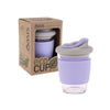 Oasis Borosilicate Lilac Purple Eco Coffee Glass Cup 340ml Travel Coffee Cup Oasis 