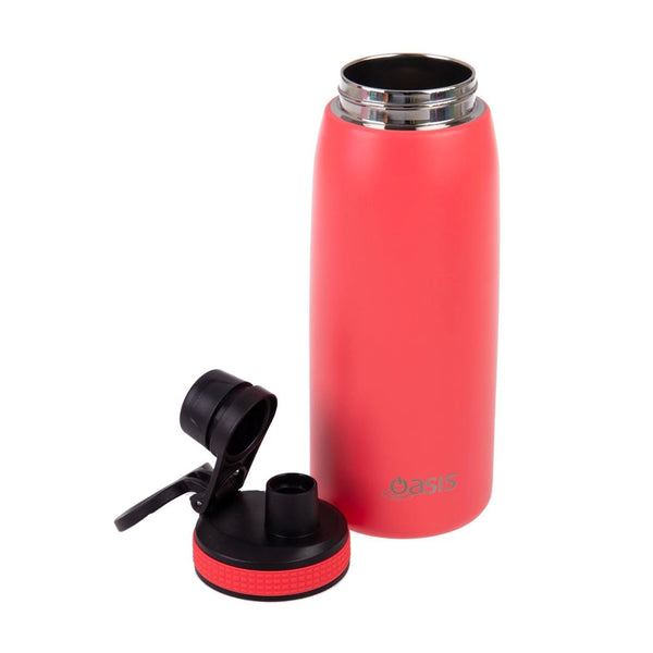 Oasis Insulated Sports Bottle 780ml - Coral Red Drinkware Oasis 