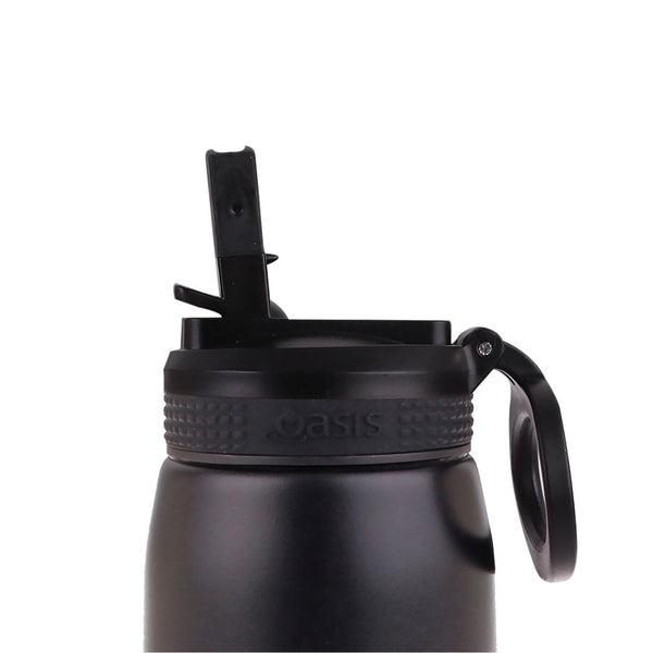 Oasis Insulated Sports Bottle Sipper 780ml - Black Drinkware Oasis 