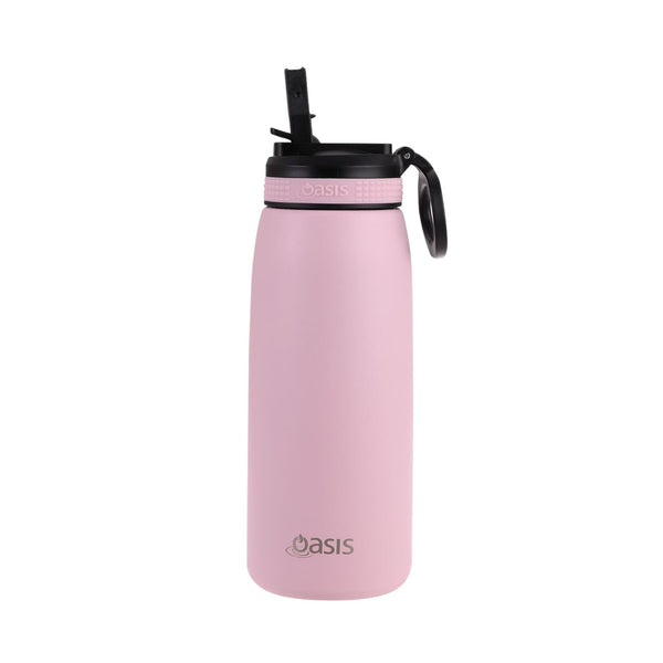Oasis Insulated Sports Bottle With Sipper 780ml - Carnation Pink Water Bottles Oasis 