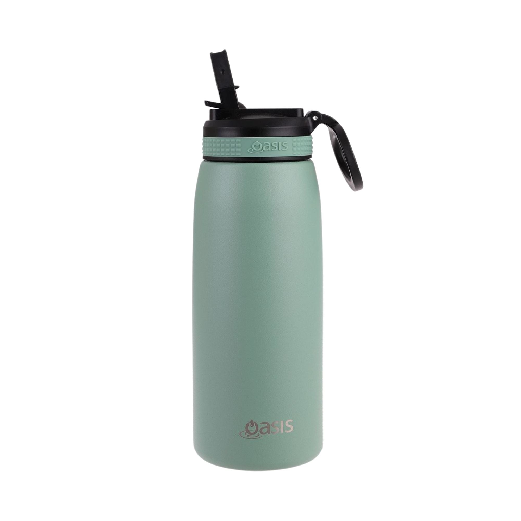 Oasis Insulated Sports Bottle With Sipper 780ml - Sage Green Water Bottles Oasis 