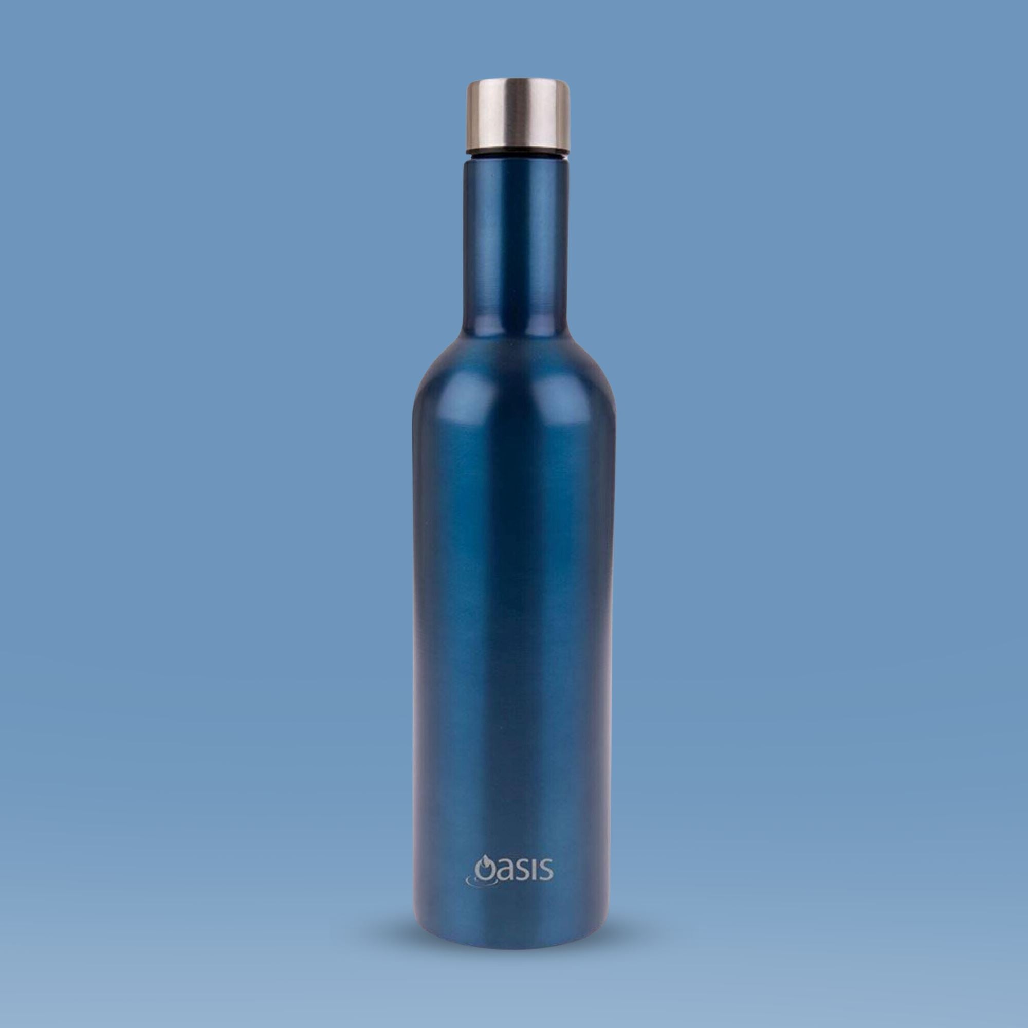 Oasis Insulated Wine Traveller Blue 750ml Insulated Water Bottle Oasis 