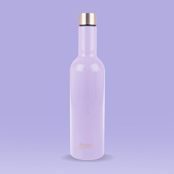 Oasis Insulated Wine Traveller Lilac Purple 750ml Insulated Water Bottle Oasis 