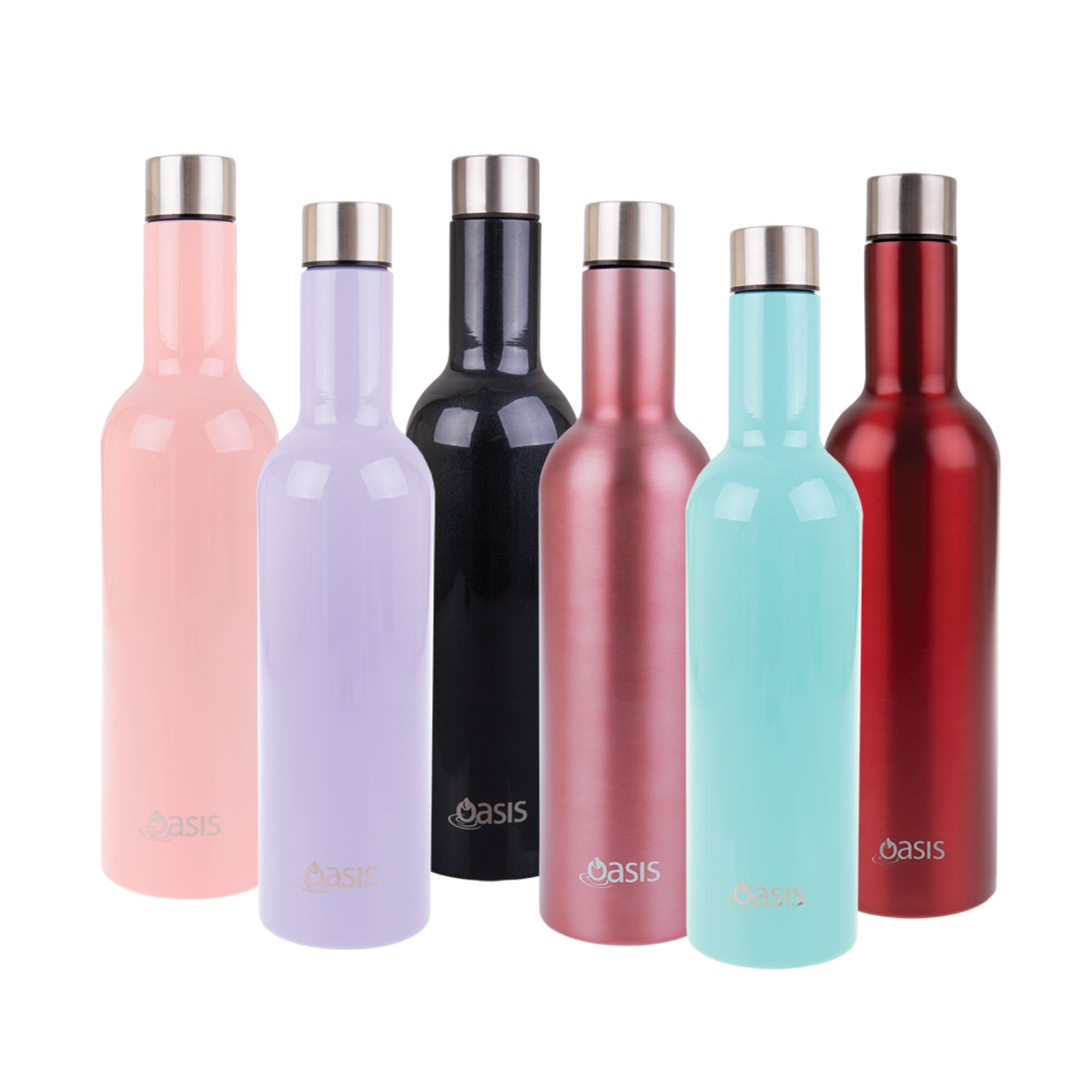 Oasis Insulated Wine Traveller Rose 750ml Insulated Water Bottle Oasis 