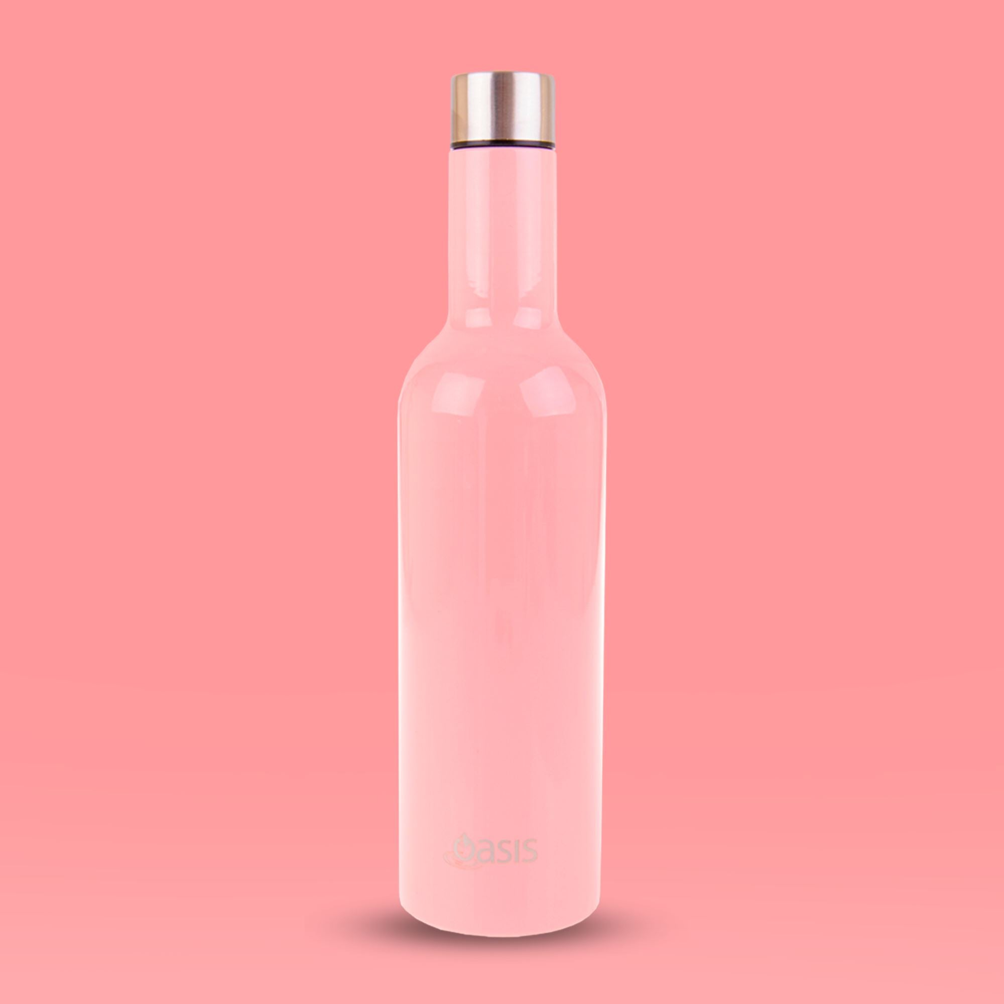 Oasis Insulated Wine Traveller Soft Pink 750ml Insulated Water Bottle Oasis 