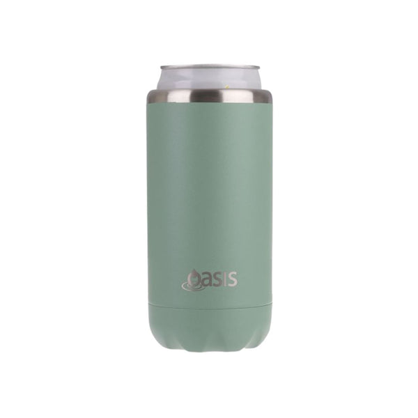 Oasis Stainless Steel Insulated Cooler Can 330ml - Sea Green Insulated Cooler Can Oasis 