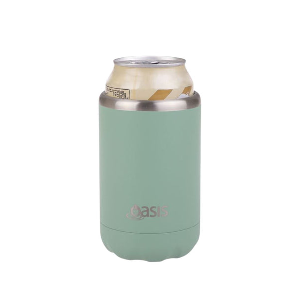 Oasis Stainless Steel Insulated Cooler Can 375ml - Sea Green Insulated Cooler Can Oasis 