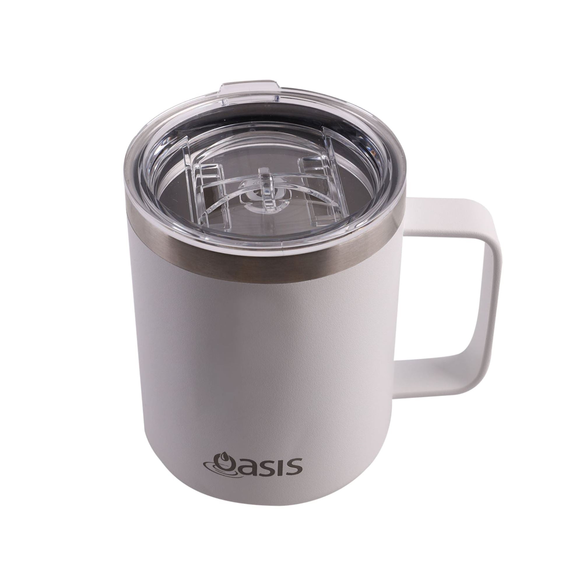 Oasis Stainless Steel Insulated Explorer Mug 400ml - White Insulated Mug Oasis 
