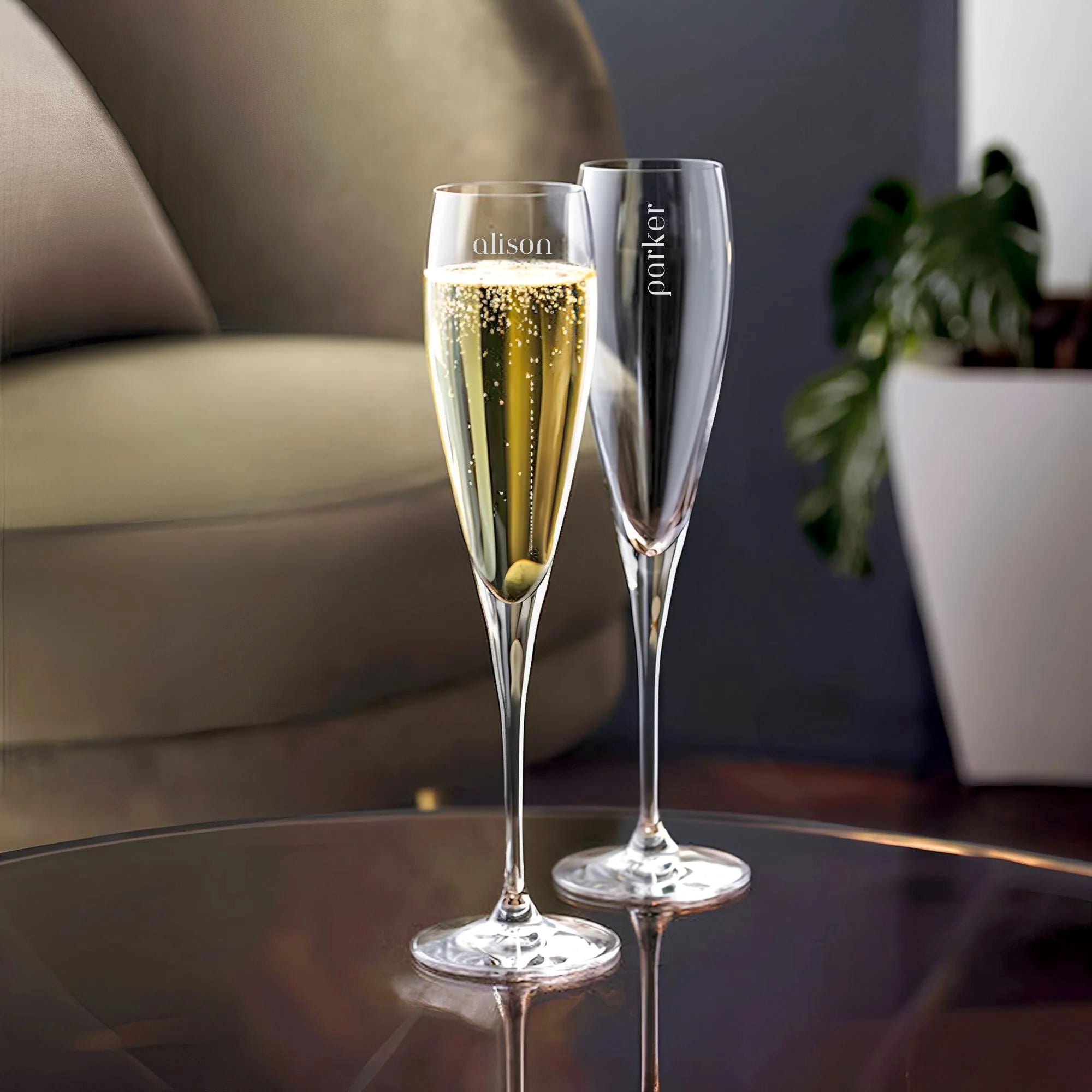 Personalised Luigi Bormioli Vinoteque Champagne Flute 175ml Glassware Luigi Bormioli 