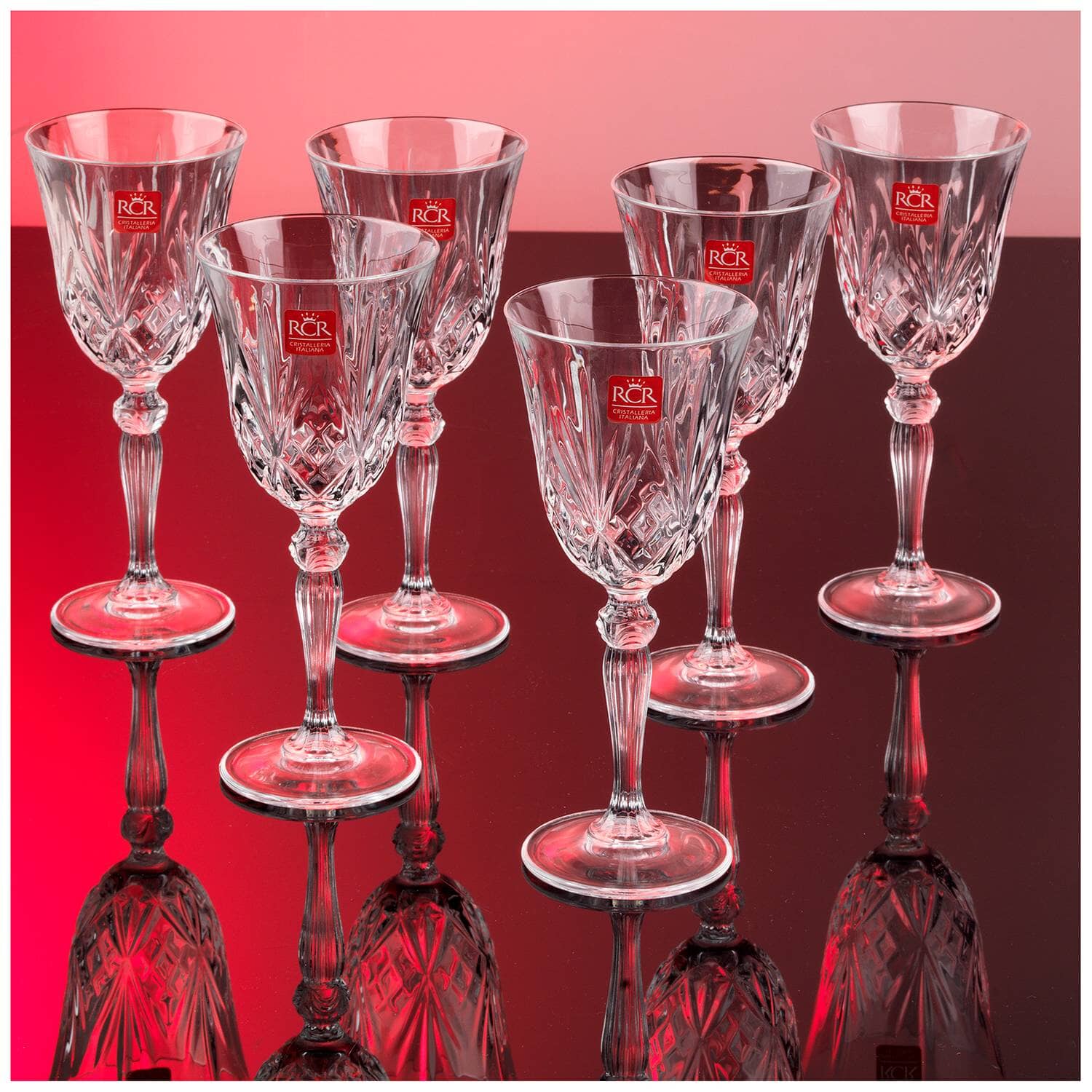 RCR Melodia Red Wine Glasses 270ml - Set of 6 Stemware RCR 
