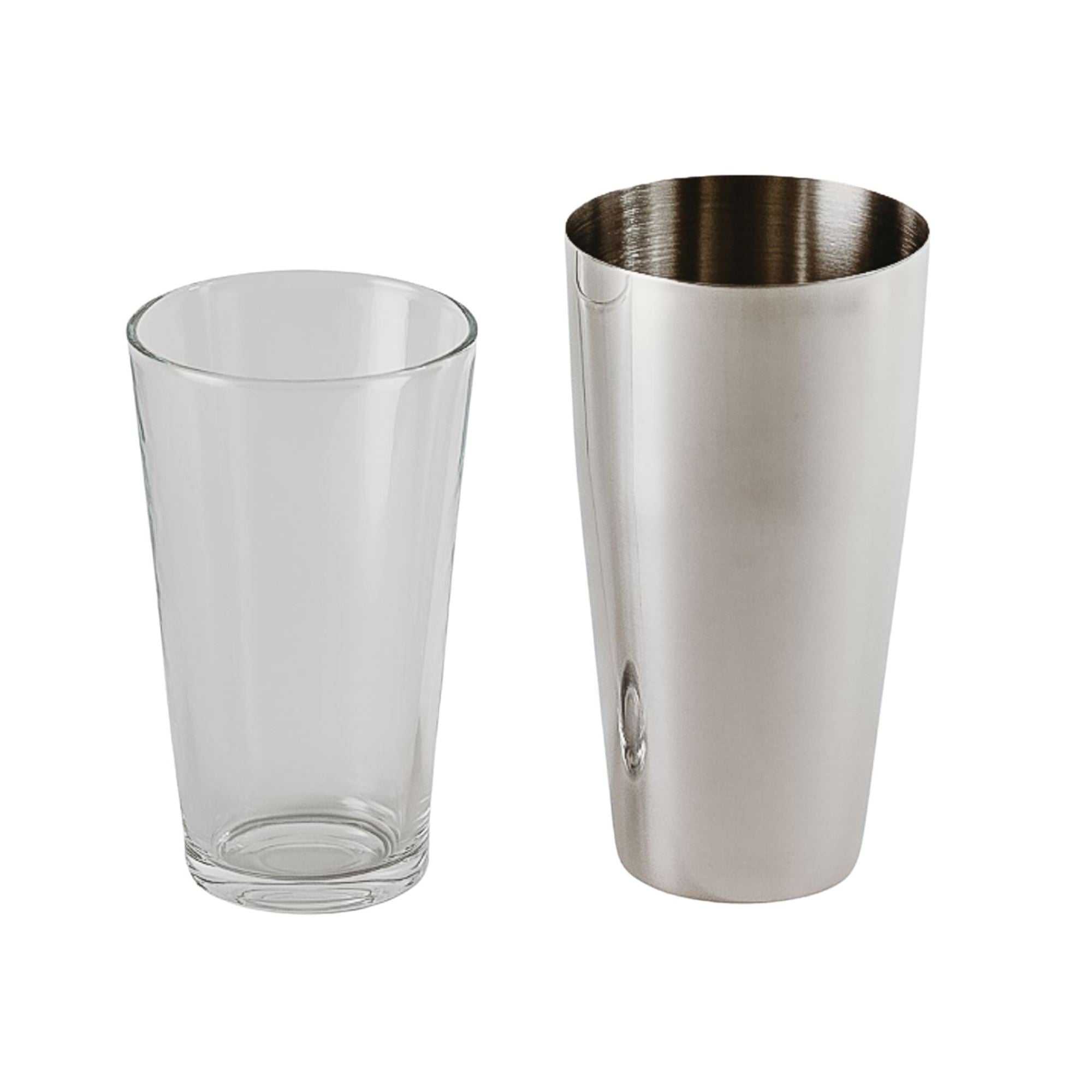 Stainless Steel Cocktail Shaker with Glass Cocktail Shaker D-STILL Drinkware 