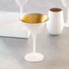Stolzle Olympic Martini Glasses White & Gold 240ml - Set of 6 Stemware Stolzle 