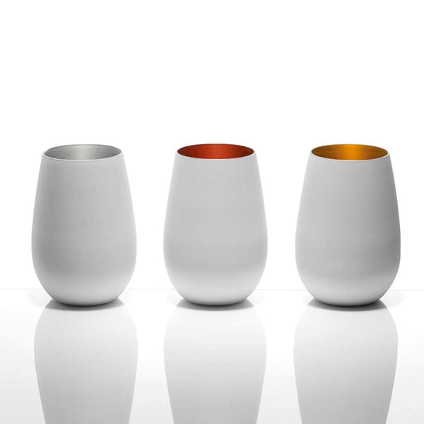 Stolzle Olympic Tumblers White & Bronze 465ml - Set of 6 Glassware Stolzle 